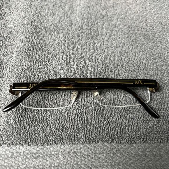 Armani Exchange Eyeglasses FRAMES ONLY AX130 Amber Tortoise With Case         G1 - Picture 4 of 7